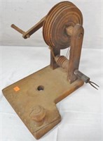 Early Wooden Apple Peeler, not complete