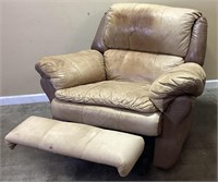 BENCH CRAFT TAN LEATHER RECLINER