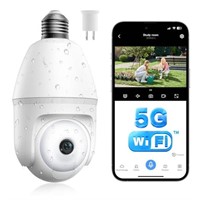 Light Bulb Security Camera - 5G& 2.4GHz WiFi