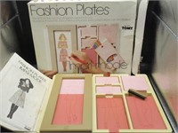 1980'S FASHION PLATES WITH BOX