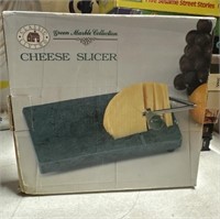 Green marble cheese slicer