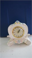 Porcelain Electric Clock by Holland Mold 1975