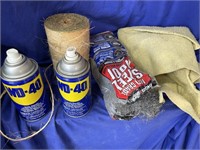 WD-40 , Steel Wool, Twine