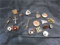 Lot of Misc Pins (some signed Sterling)