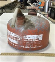 Galvanized 2.5 gl gas can - empty