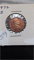 Uncirculated 1972-S Lincoln Penny
