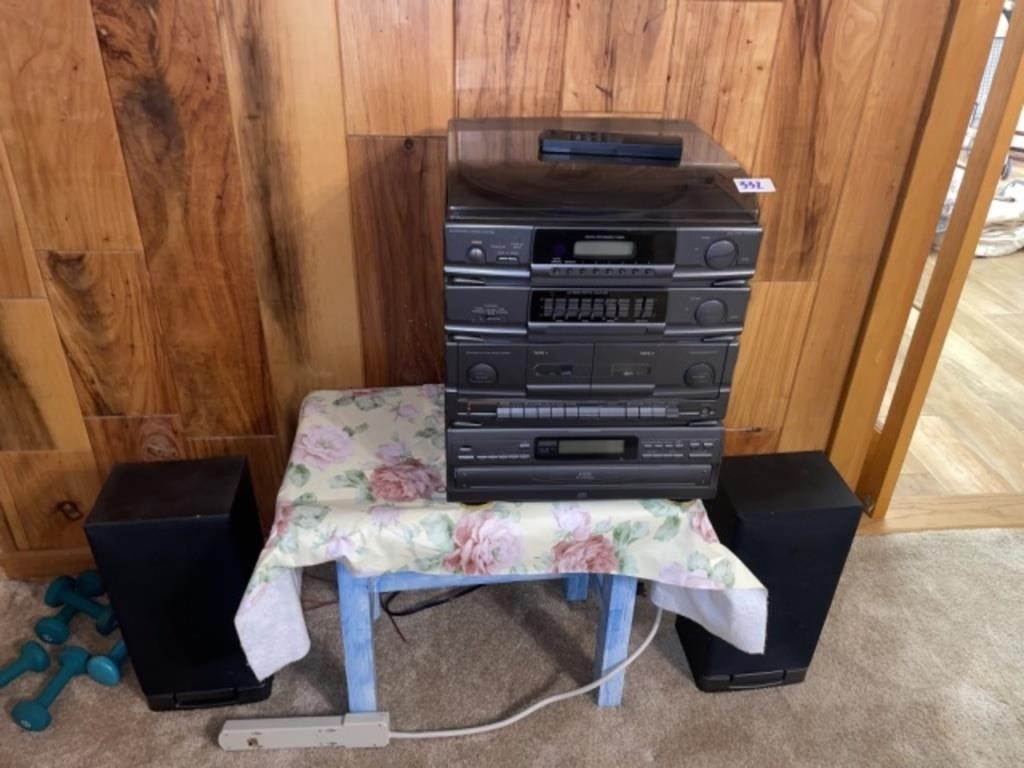 Stereo ~ Disc Player & Speakers  + Remote