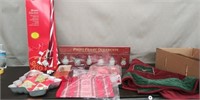Box 3 Lighted Candy Canes, Tree Skirt,