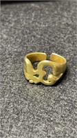Brass Hindu Aum Ring