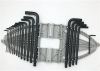 18 Pcs Hex Key Set As Pictured Pieces Missing
