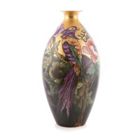 Belleek-Willets painted porcelain vase