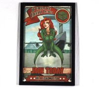 Framed Pin-up Print "Be a Loadmaster" by Mike Sham