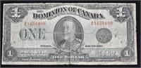 1923 Dominion Of Canada $1 Banknote