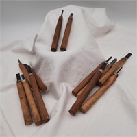 Vintage 12 Wood Carving Tools - 2 Ungoro