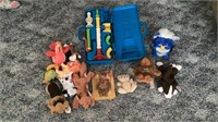 Beanie babies, Fisher price horn & furby