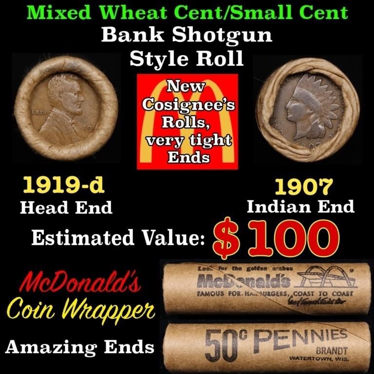 Small Cent Mixed Roll Orig Brandt McDonalds Wrappe