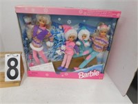 Barbie Winter Holiday Sledding Fun