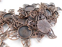 Copper flower/star pendant