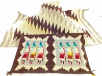 (2) Hand Woven Native American Wool Rugs
