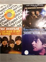 4-45s 2 BEATLES RIGHTEOUS BROS JOHNNY RIVERS