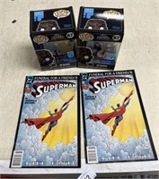 Funko Pops & Superman Comics