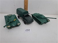Toy Tanks and Truck