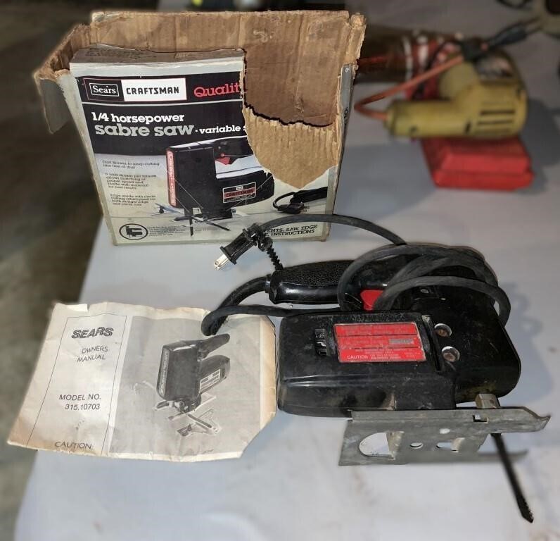 Sears Craftsman 1/4 HP Sabre Saw Model 315.10703