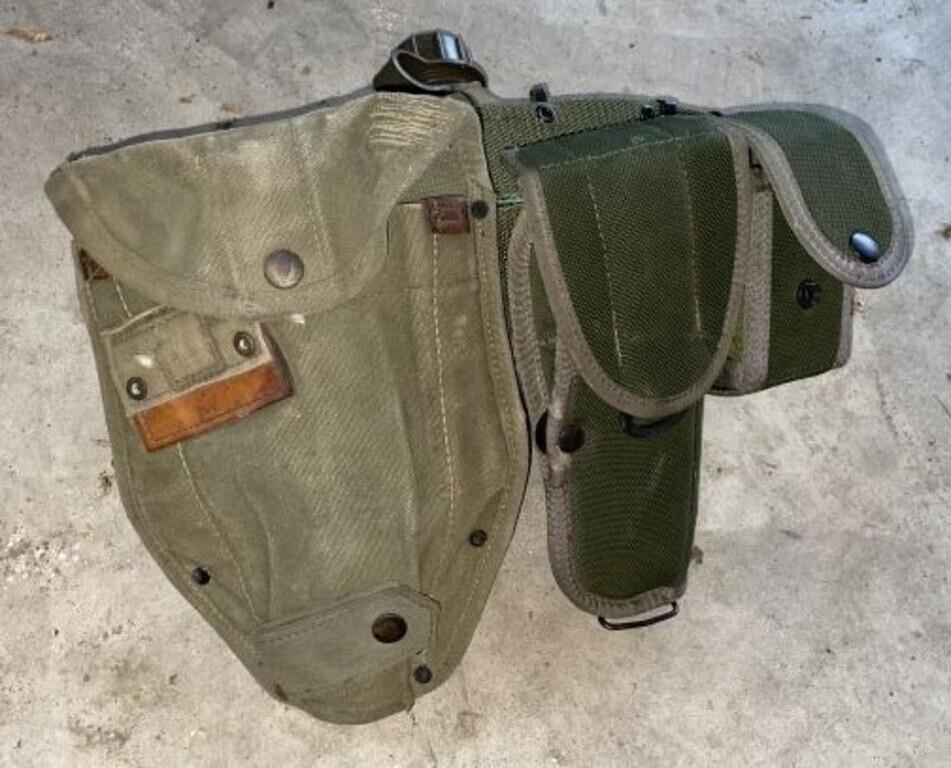 US Army 1 Qt Canteen with Cover Ammo Pouch & Belt