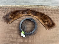 Antique Mink Collar & Hat