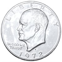 1972-S Eisenhower Silver Dollar GEM PROOF