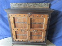 Chunky Rustic Wood Console Cabinet