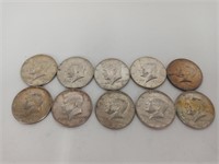 Kennedy Silver Half Dollar Lot of 10