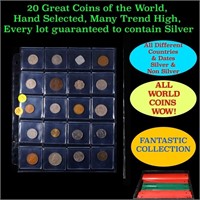 20 Great Coins of the World, hand selected, many t