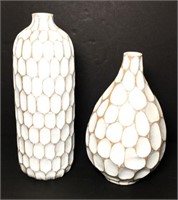 Carved Bubble Vases