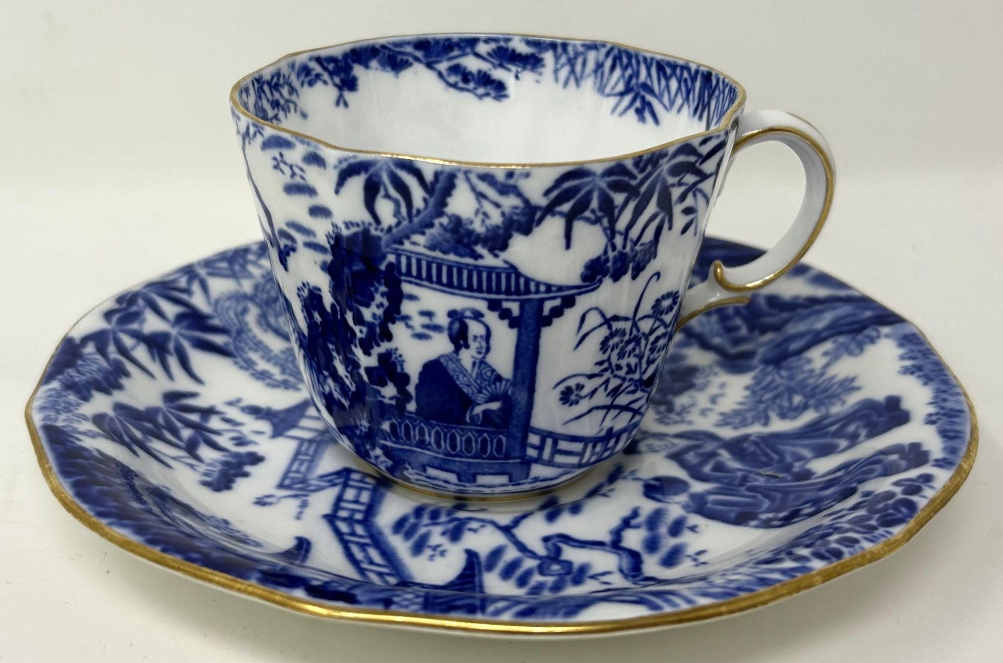 Blue Mikado - Royal Crown Derby Cup & Saucer