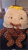 1940's 12" x 16" Tall Hand Made Humpty Dumpty.