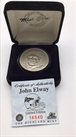 John Elway Solid Bushed Nickel Limited Edition