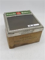 NABISCO BISCUIT BOX WITH GLASS DOOR LID