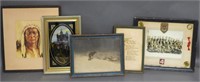 Vintage and Antique Eclectic Framed Grouping