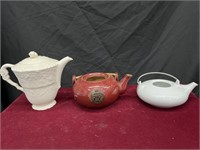 Lot of 3 Ceramic Teapots