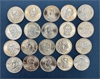 Presidential golden dollars (20 various
