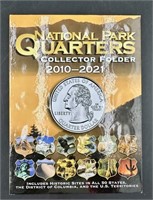 2010-2021 National Park Quarter Folder (18 Coins)