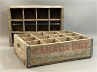 *Lot: 2 Soda Crates, 1 Canada Dry, 1 Unmarked