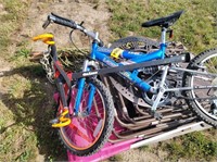 Receiver bike rack; clock; hammock; chairs; bike