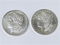 2 Morgan Silver Dollar Style Troy Ounce Coins