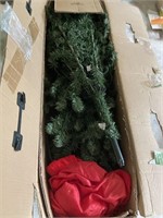 7 foot Duncan Christmas Tree, lighted, metal