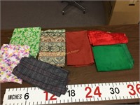 Knit, crushed velvet,  fabrics