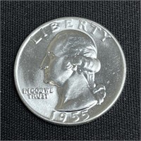 1955 Washington Silver Quarter