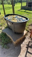 Rubbermaid fiberglass water tank, 100 gallons