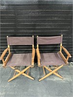 2 VINTAGE TRAVEL CHAIRS